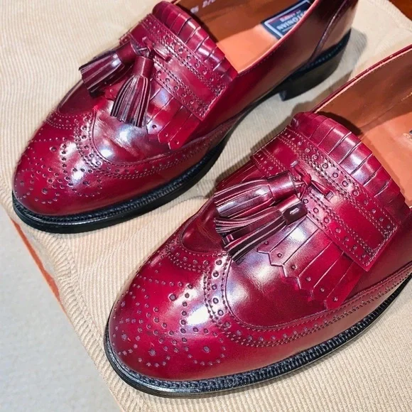 Bostonian Wing Tip Tasseled Brogue Loafers. - Picture 2 of 11